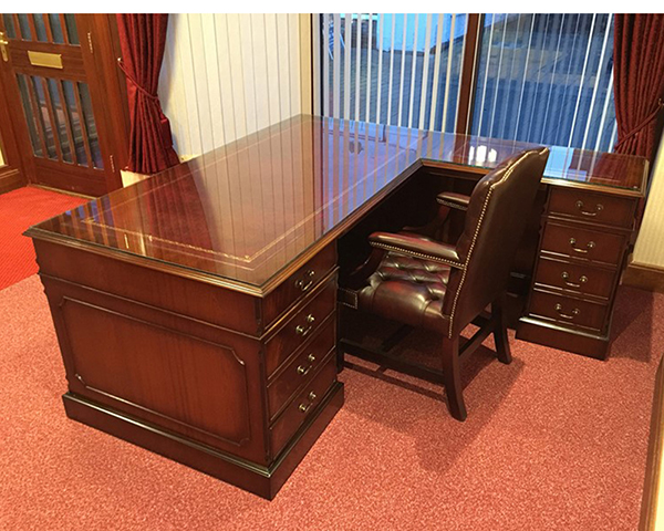 Bespoke Mahogany Reception Desk